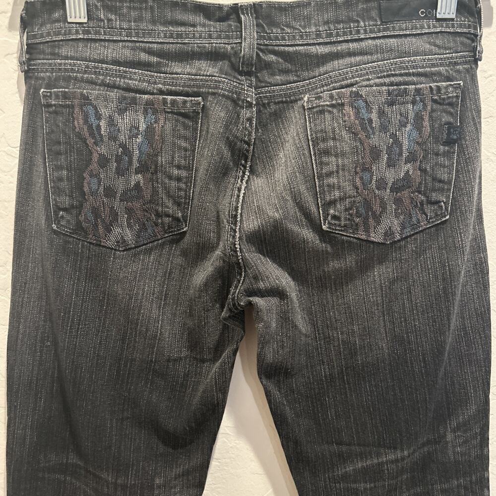 Citizens of Humanity Black Leopard Ava Straight Jeans Y2K Low Rise 90s 29 X 31